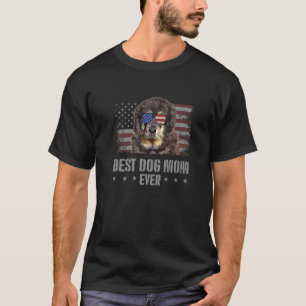 Tibeter Mastiff Best Dog Mama je Retro USA US amer T-Shirt
