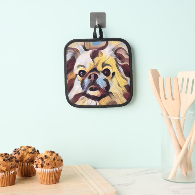 Tibeter Spaniel Topflappen (Insitu (Hängend))