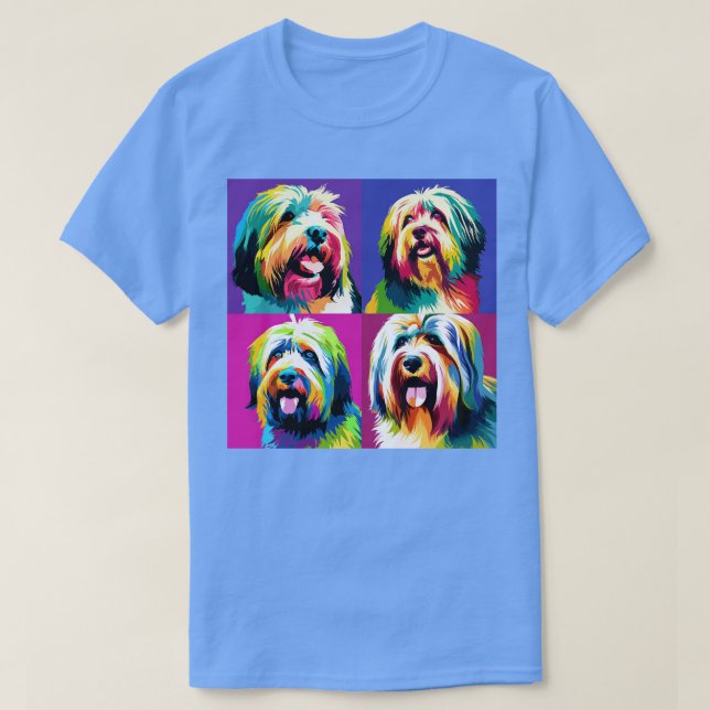Tibeter Terrier Art Dog Lover Geschenke T-Shirt (Design vorne)