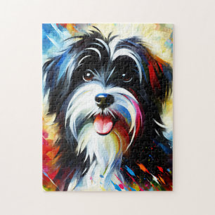 Tibeter Terrier Dog Akryler Art Print Dog Lover Puzzle