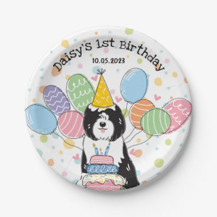 Tibeter Terrier Dog Birthday Party Paper Teller