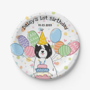 Tibeter Terrier Dog Birthday Party Paper Teller
