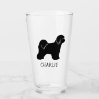 Tibeter Terrier Dog Silhouette Tibbie Personalisie