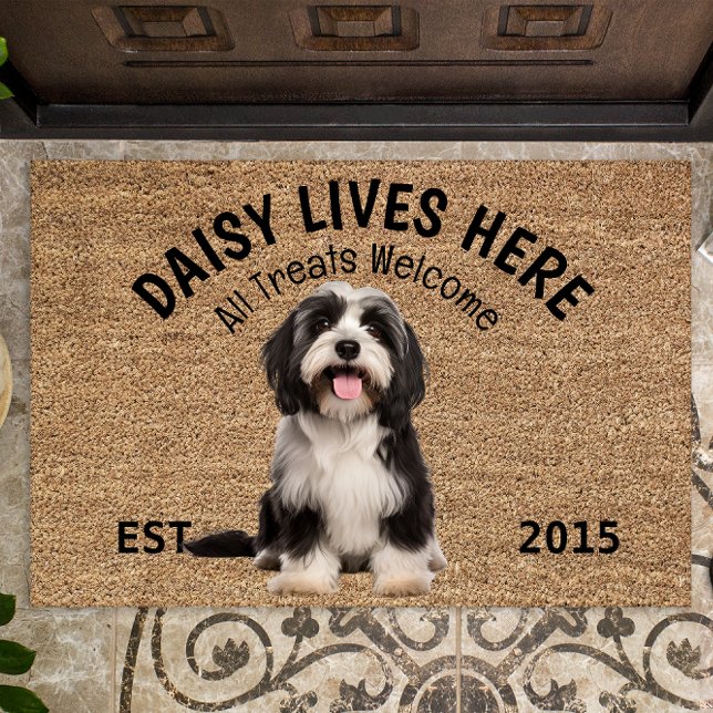 Tibeter Terrier Personalisiert Dog Lover Doormat Fußmatte (Von Creator hochgeladen)