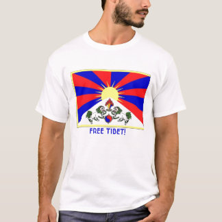 Tibetflagge, FREIES TIBET! T-Shirt