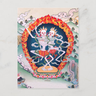 tibetisch-buddhistische Kunstpostkarte Postkarte