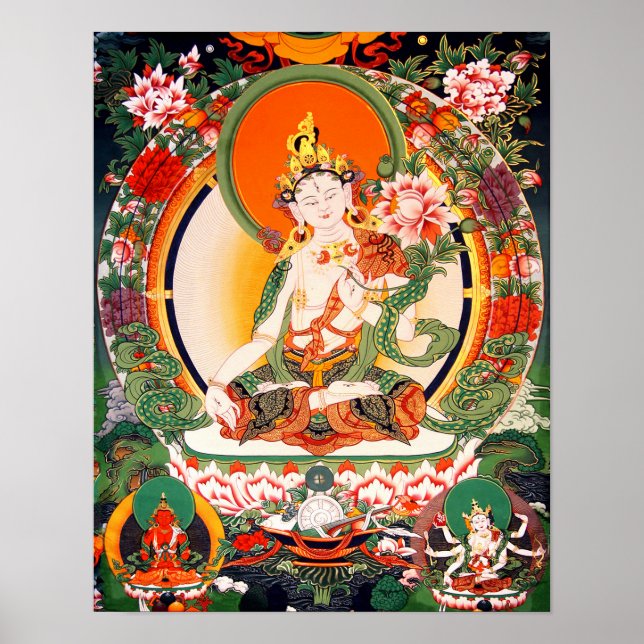 tibetisch-buddhistisches Kunstposter Poster (Vorne)