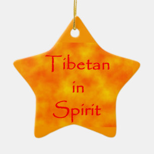 Tibetisch im Spirit-Star-Ornament Keramikornament