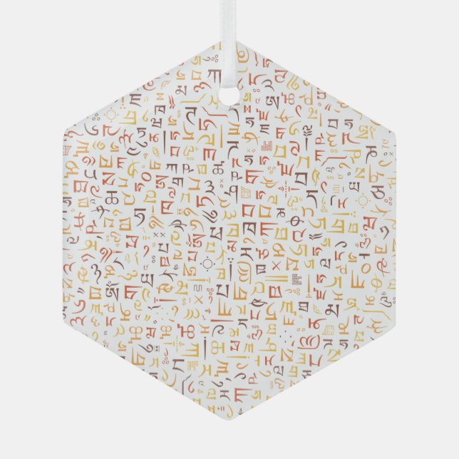 tibetisch ornament aus glas (Vorderseite)