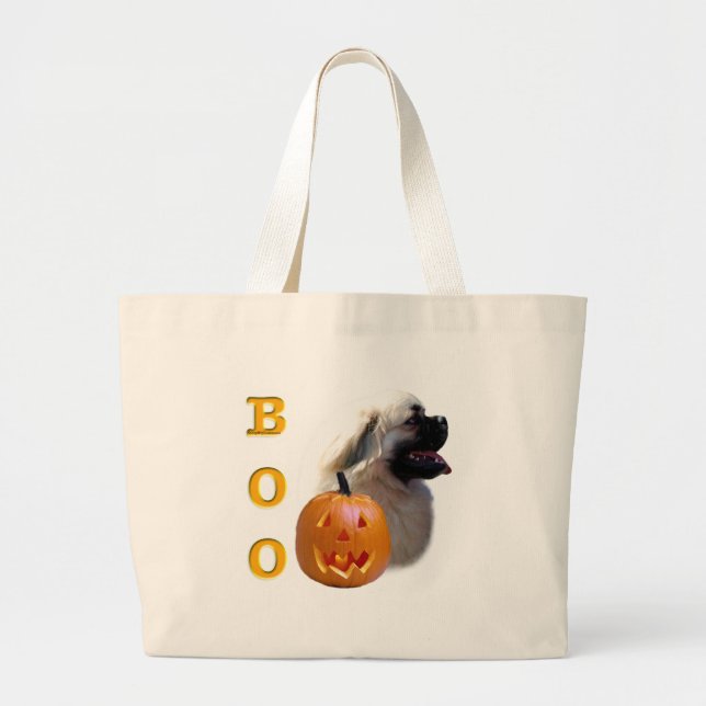 Tibetisch-Spaniel Boo Jumbo Stoffbeutel (Vorne)