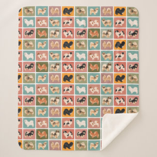 Tibetisch-Spanisch Mehrfarbig Sherpa Blanket Sherpadecke