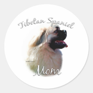 Tibetisch-Spanische Mama 2 Runder Aufkleber