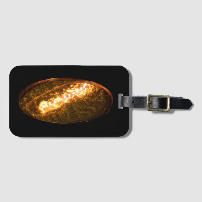 tibetische Butter Lamp Gepäckanhänger (Vorderseite (Horizontal))