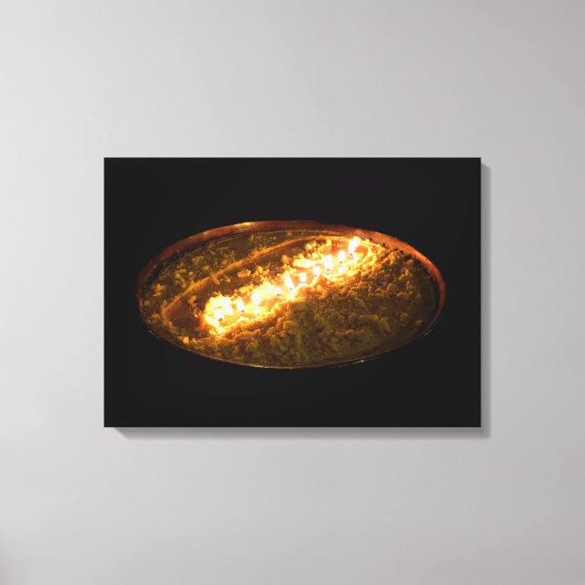 tibetische Butter Lamp Leinwanddruck (Vorderseite)