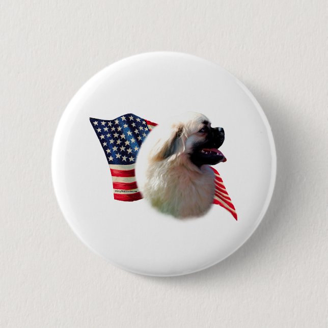 tibetische Flagge Button (Vorderseite)
