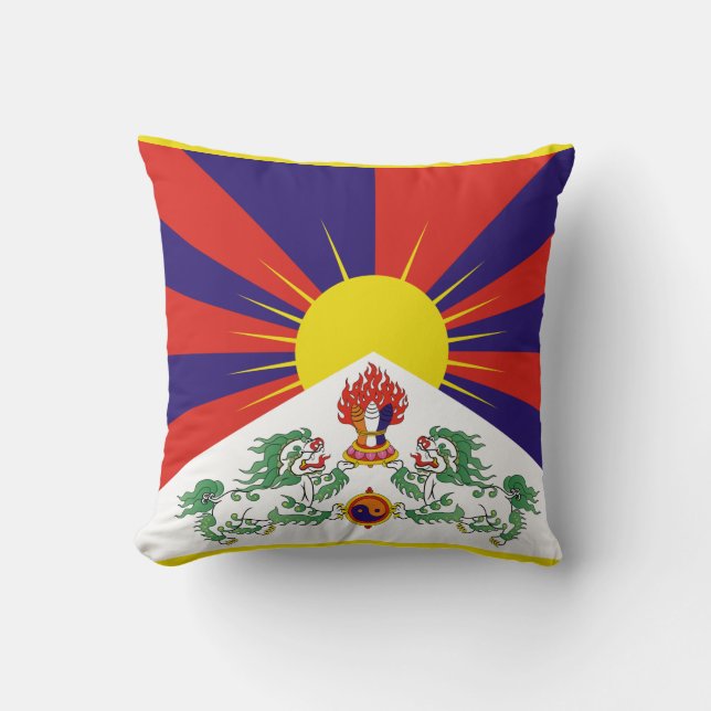 tibetische Flagge Kissen (Vorderseite)