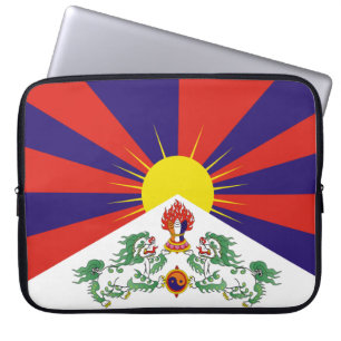tibetische Flagge Laptopschutzhülle
