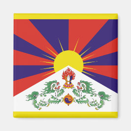 tibetische Flagge Magnet