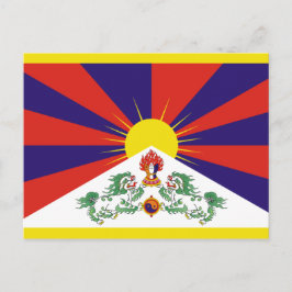 tibetische Flagge Postkarte