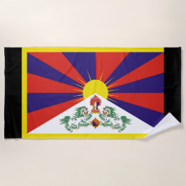 tibetische Flagge Strandtuch