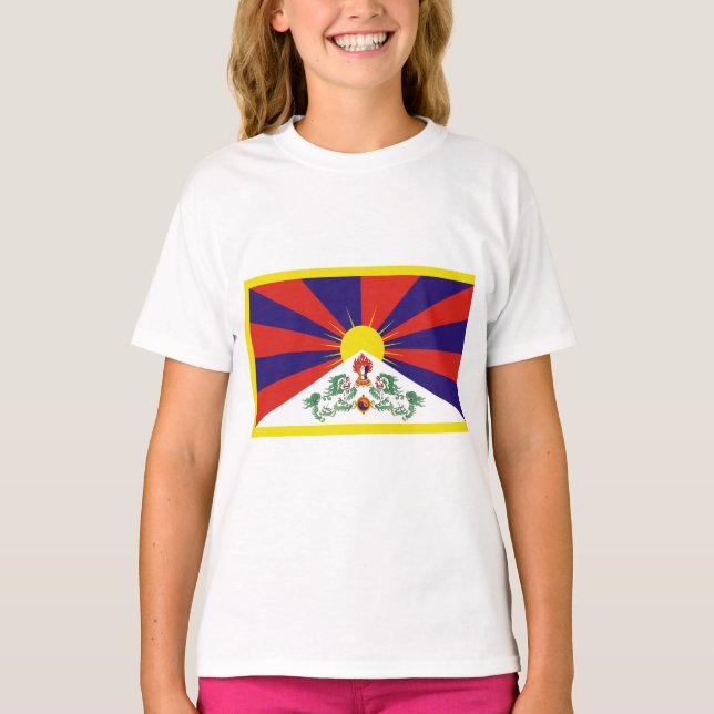 tibetische Flagge T-Shirt (Vorderseite)