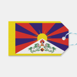 tibetische Flagge (Tibet) Geschenkanhänger