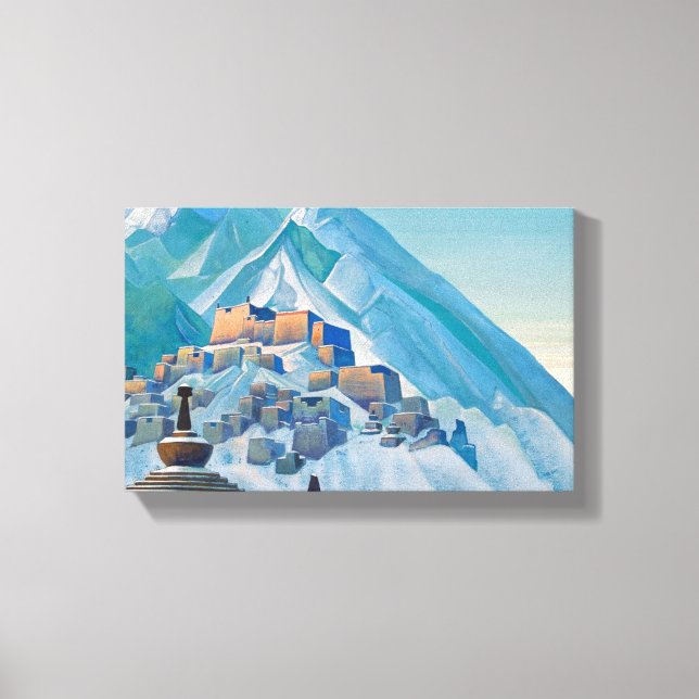 tibetische Landschaft im Himalaya-Gebirge Leinwanddruck (Vorderseite)