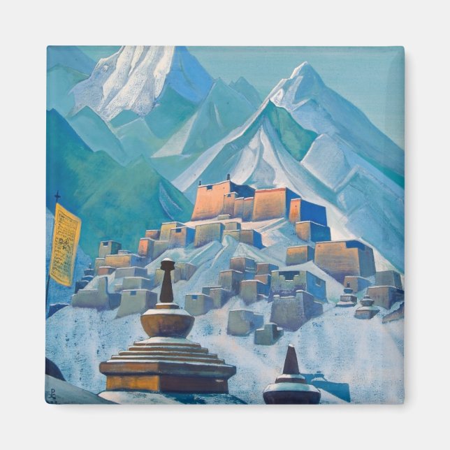 tibetische Landschaft im Himalaya-Gebirge Magnet (Vorne)