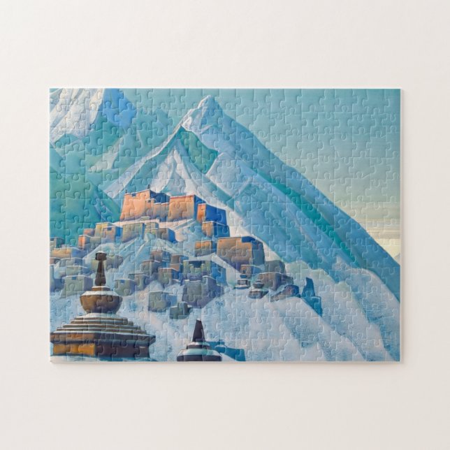 tibetische Landschaft im Himalaya-Gebirge Puzzle (Horizontal)