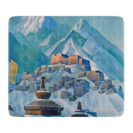 tibetische Landschaft im Himalaya-Gebirge Schneidebrett