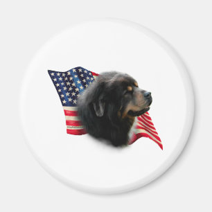 tibetische Mastiff-Flagge Magnet