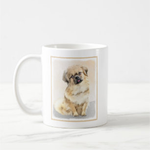 Tibetische spanische Malerei - Niedliche Hundekuns Kaffeetasse
