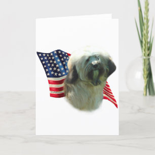 tibetische Terrier-Flagge Karte