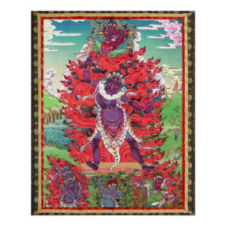 Tibetische Thangka Ekajati Kunst Poster