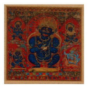 tibetischer Buddhismus Mahakala Poster