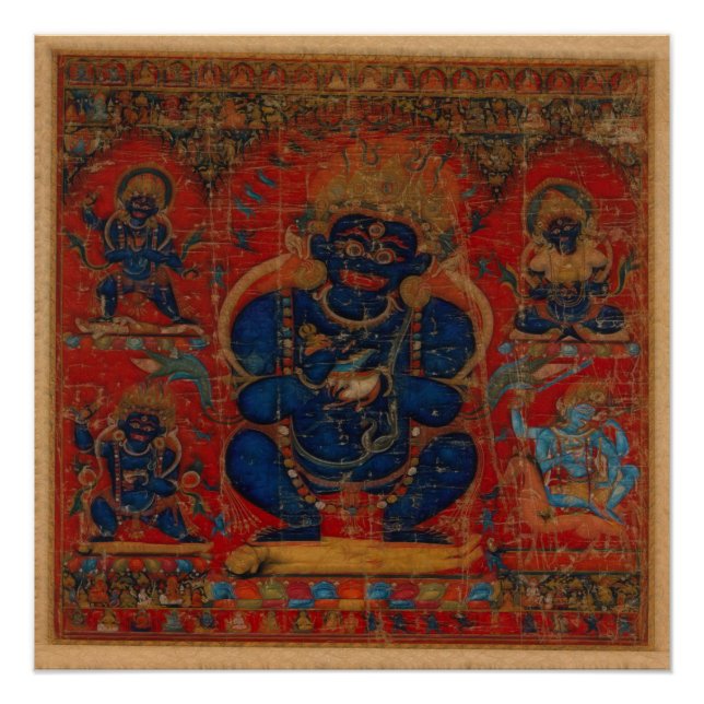 tibetischer Buddhismus Mahakala Poster (Vorderseite)