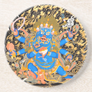 Tibetischer buddhistischer Kunstdruck Untersetzer