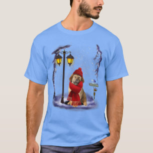 Tibetischer Mastiff Weihnachtsschnee Weihnachtsfes T-Shirt