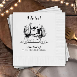 Tibetischer Spaniel Zeichnend Personalisiert Ich t Serviette