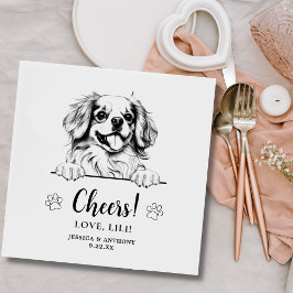 Tibetischer Spanierhund Zeichne Personalisierten B Serviette