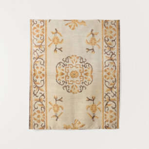 Tibetischer Tan-Gelbbraun  Wandteppich