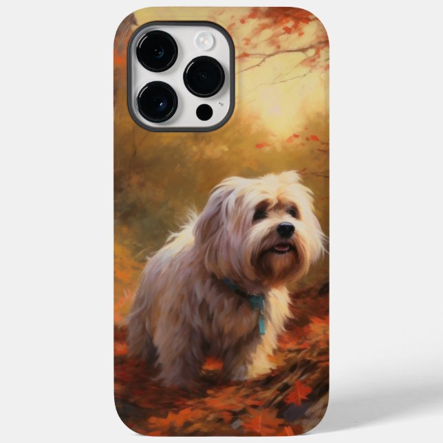 Tibetischer Terrier im Herbstfall Inspiriert Case-Mate iPhone Hülle (Rückseite)