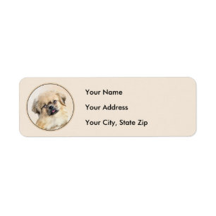 Tibetisches spanisches Gemälde - Niedliche Hundeku