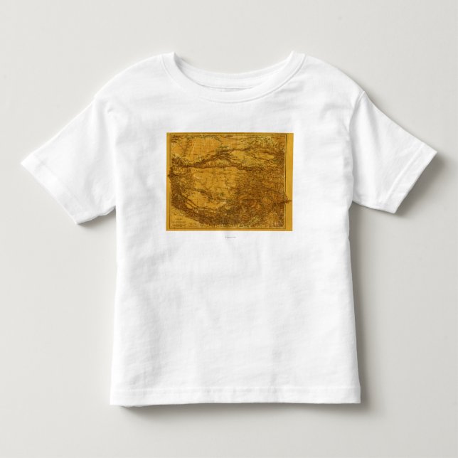 TibetPanoramic MapTibet 2 Kleinkind T-shirt (Vorderseite)