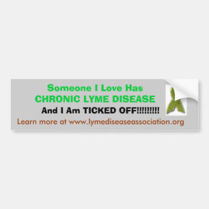tic, hat jemand i-Liebe CHRONISCHE LYME Autoaufkleber