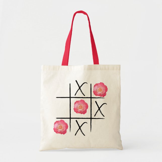 Tic-Tac-Rose Tote Tragetasche (Vorne)