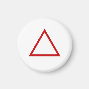 Tic Tac Toe 1-1/4" Kühlschrankmagnet "Triangle" Magnet