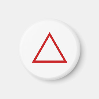 Tic Tac Toe 1-1/4" Kühlschrankmagnet "Triangle" Magnet