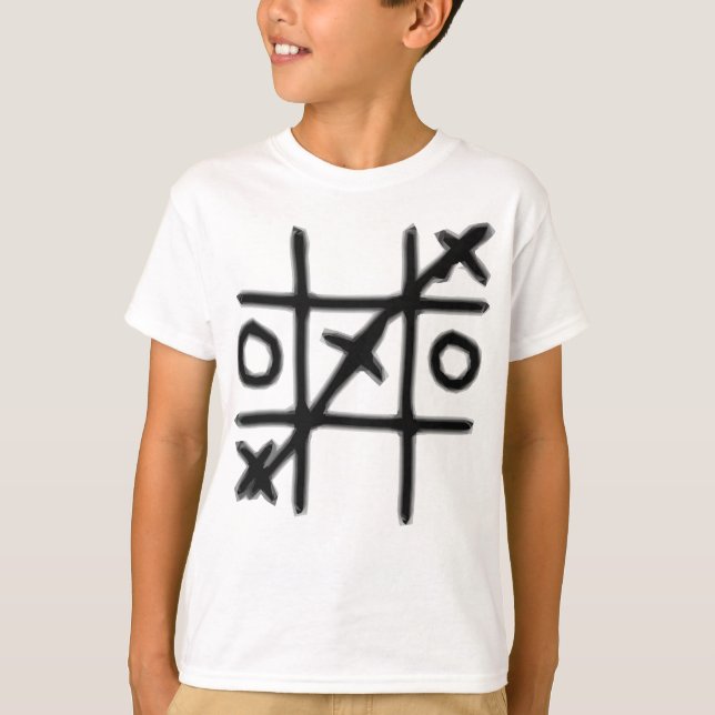 Tic Tac Toe - 3 in einer Reihe T-Shirt (Vorderseite)
