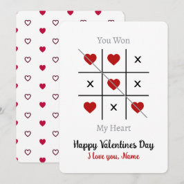 Tic-Tac-Toe: Du gewann die Valentintagskarte meine Mitteilungskarte